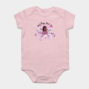 God Says you are, Black Queen, Black Girl Magic, Black Lives Matter Baby Bodysuit